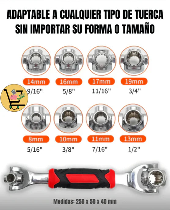 Spin48-Llave multiusos 48 en 1